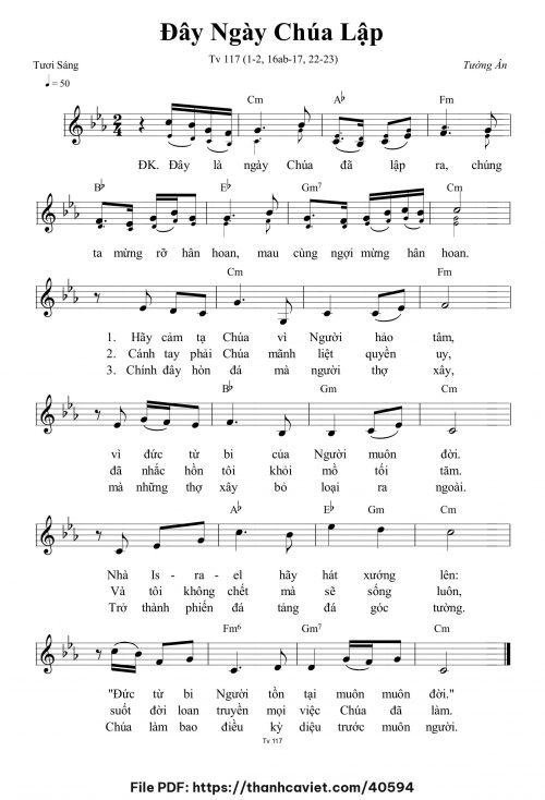 Đây ngày Chúa lập - Tường Ân - trang 1