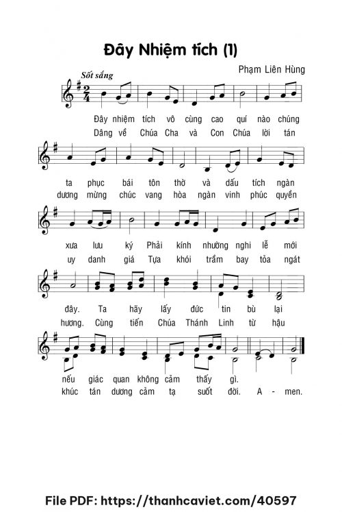 Đây nhiệm tích 1 - Lm. Phạm Liên Hùng - trang 1