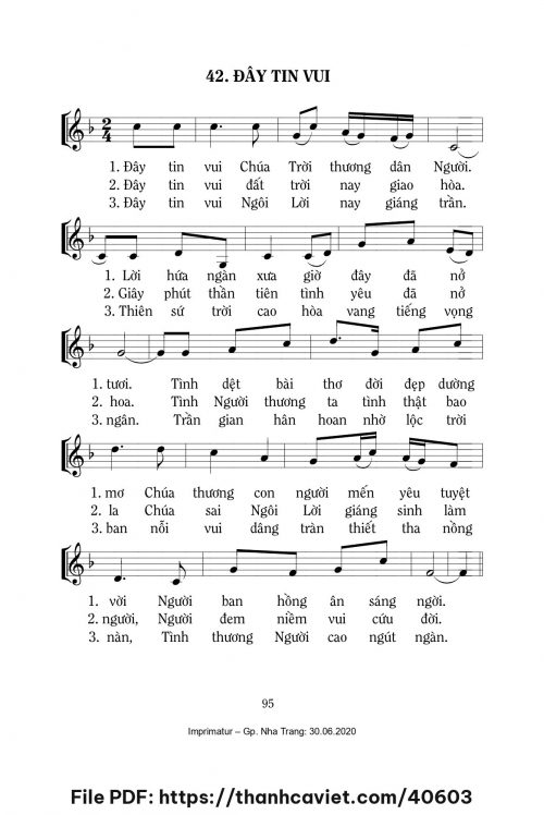 Đây tin vui - Lm. Mi Trầm - trang 1
