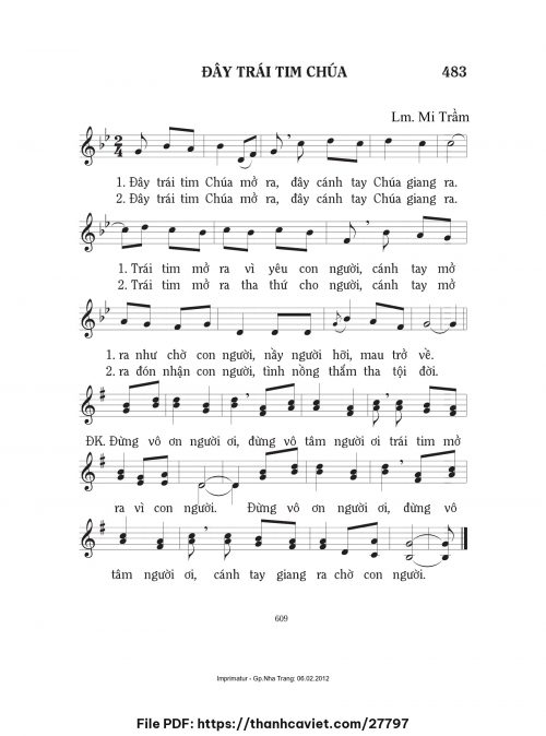Đây trái tim Chúa - Lm. Mi Trầm - trang 1