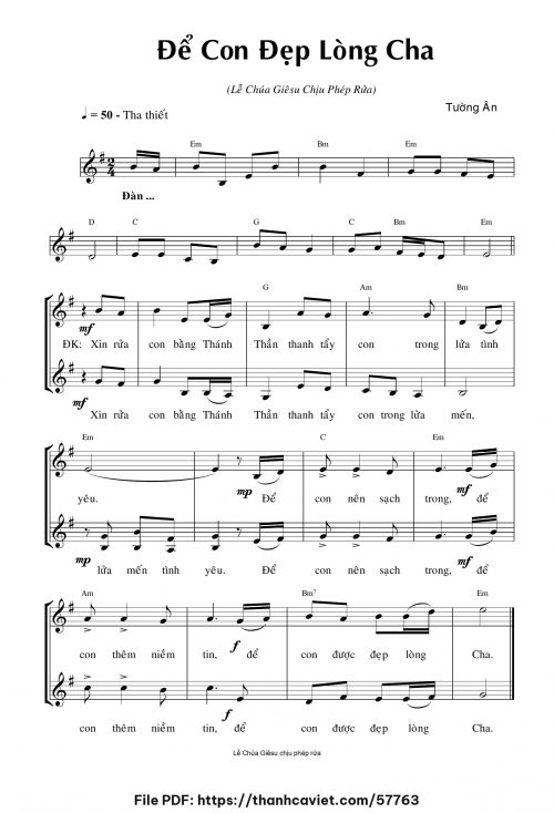 Để con đẹp lòng Cha - Tường Ân - trang 1