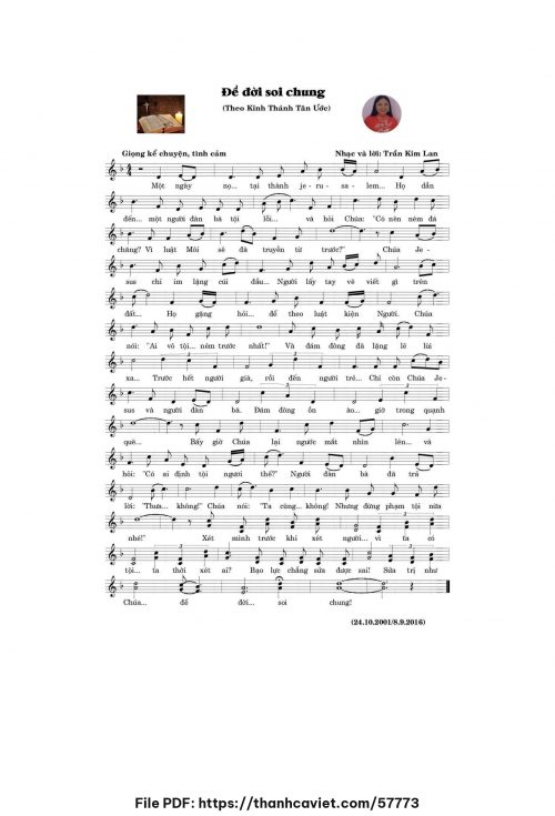 Để đời soi chung - Trần Kim Lan - trang 1