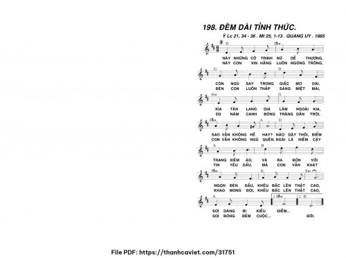 Đêm dài tỉnh thức - Lm. Quang Uy - trang 1