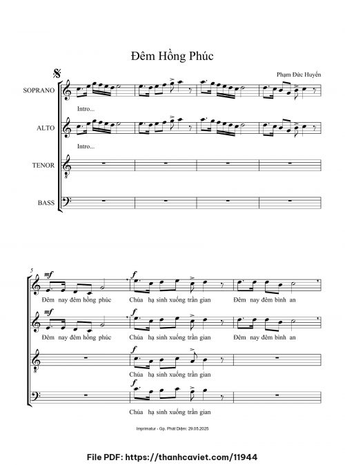 Đêm hồng phúc - Phạm Đức Huyến - trang 1