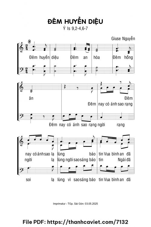 Đêm huyền diệu - Giuse Nguyễn - trang 1