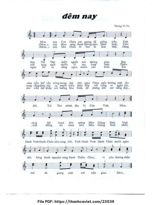 Đêm nay - Thông Vi Vu - trang 1