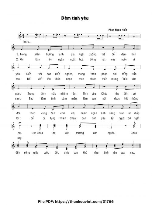Đêm tình yêu - Phan Ngọc Hiến - trang 1