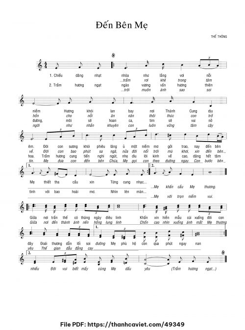 Đến bên Mẹ - Thế Thông - trang 1