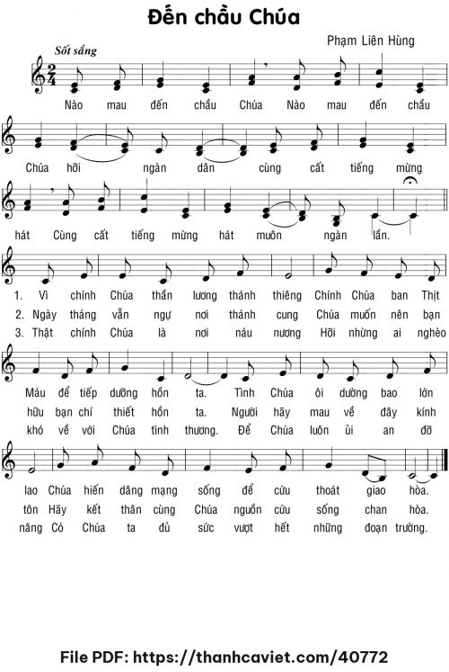 Đến chầu Chúa - Lm. Phạm Liên Hùng - trang 1
