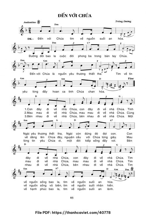 Đến với Chúa - Trùng Dương - trang 1