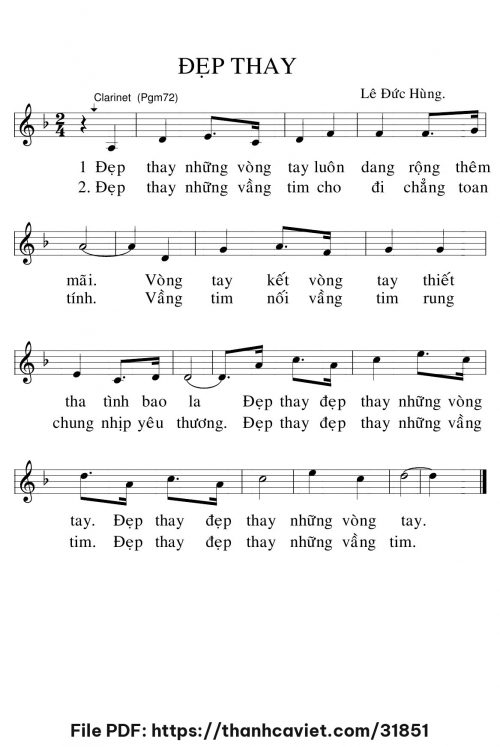 Đẹp thay - Lê Đức Hùng - trang 1