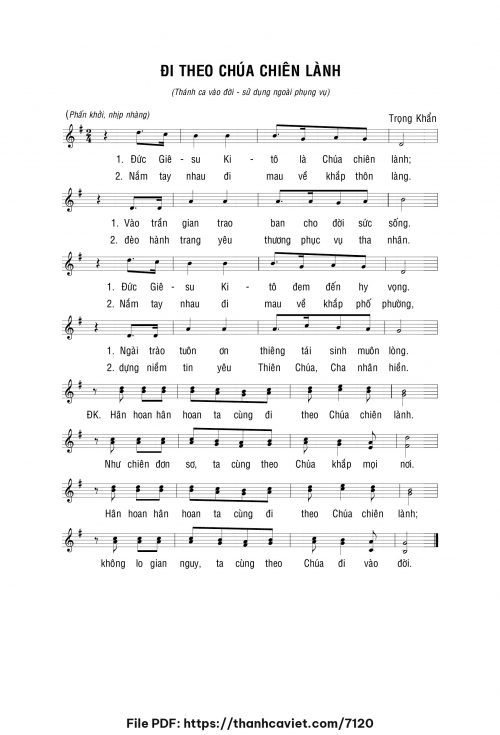 Đi theo Chúa Chiên Lành - Lm. Trọng Khẩn - trang 1
