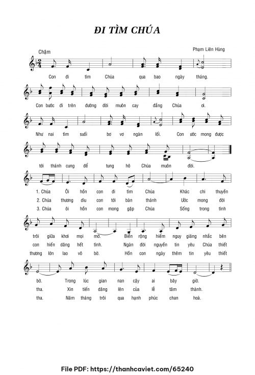 Đi tìm Chúa - Lm. Phạm Liên Hùng - trang 1
