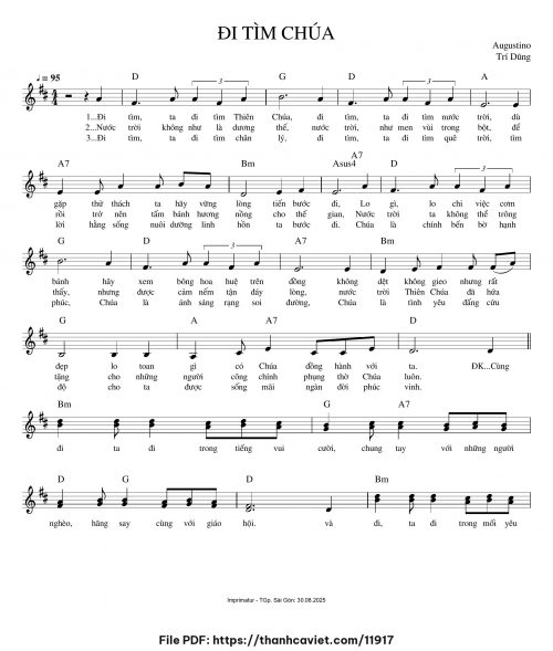 Đi tìm Chúa - Augustino Trí Dũng - trang 1