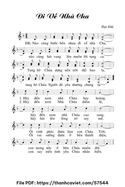 Đi về nhà Cha - Đạt Đức - trang 1