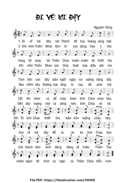 Đi về nơi đây - Nguyên Dũng - trang 1