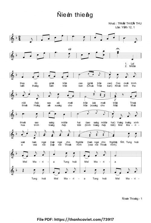 Điềm thiêng - Trầm Thiên Thu - trang 1