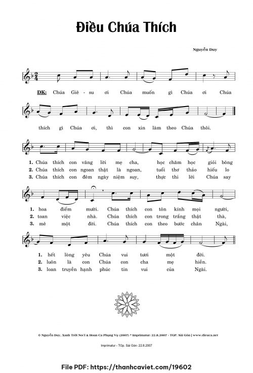 Điều Chúa thích - Lm. Nguyễn Duy - trang 1