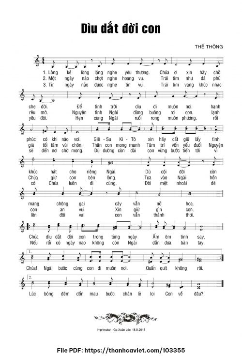 Dìu dắt đời con - Thế Thông - trang 1