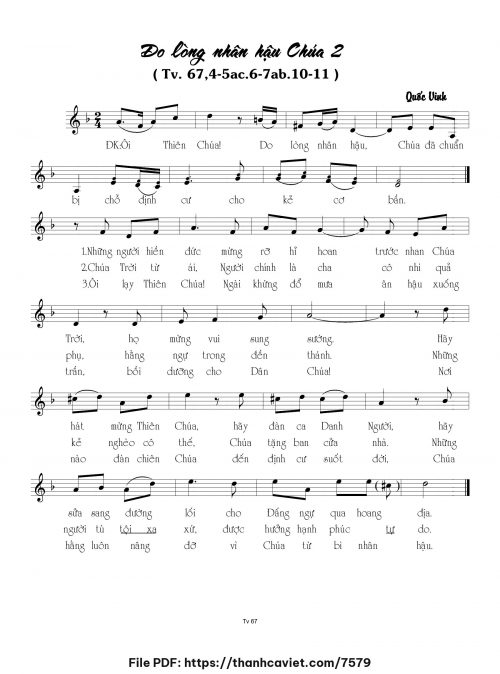 Do lòng nhân hậu Chúa 2 - Quốc Vinh - trang 1