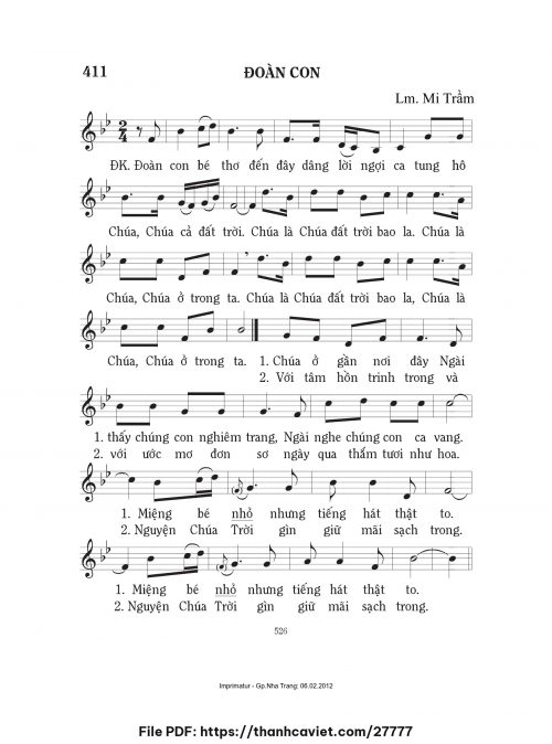 Đoàn con - Lm. Mi Trầm - trang 1