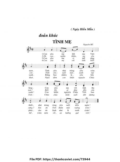 Đoản khúc tình mẹ - Nguyên Hồ - trang 1