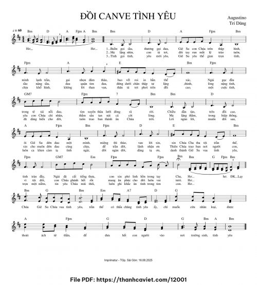 Đồi Canve tình yêu - Augustino Trí Dũng - trang 1