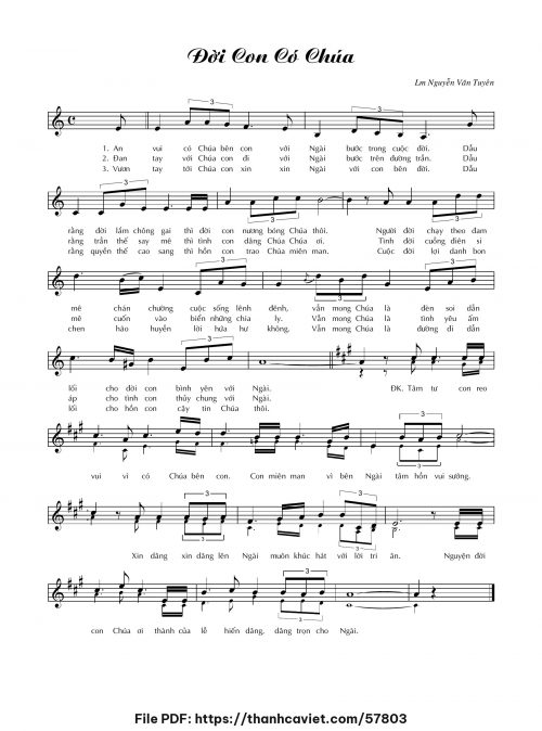 Đời con có Chúa - Lm. Nguyễn Văn Tuyên - trang 1
