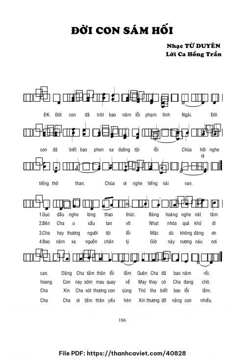 Đời con sám hối - Lm. Từ Duyên - trang 1