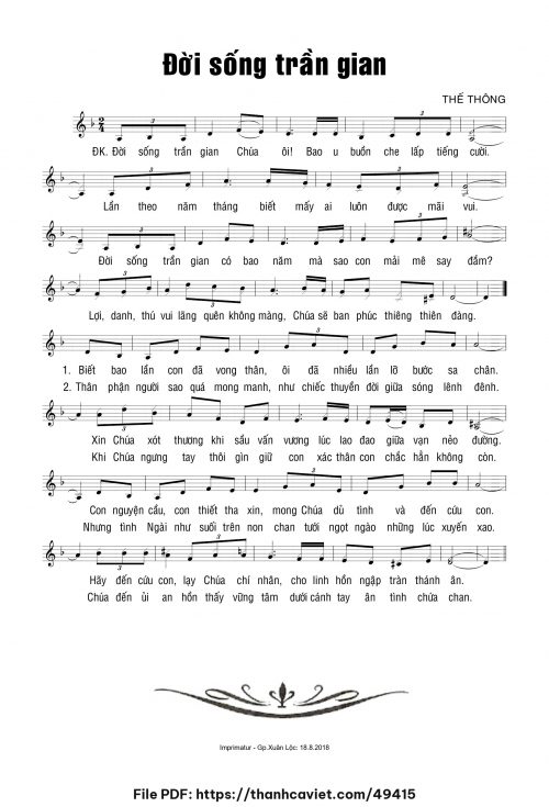 Đời sống trần gian - Thế Thông - trang 1