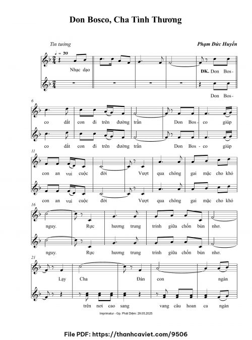 Don Bosco, Cha tình thương - Phạm Đức Huyến - trang 1