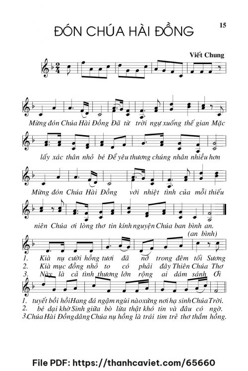Đón Chúa Hài Đồng - Viết Chung - trang 1