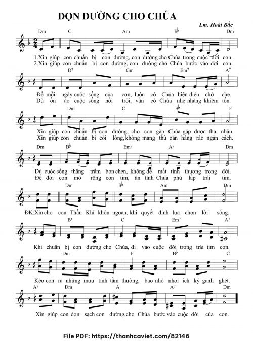 Dọn đường cho Chúa - Lm. Hoài Bắc, OP - trang 1