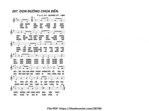 Dọn đường Chúa đến - Lm. Quang Uy - trang 1
