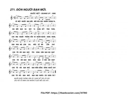 Đón người bạn mới - Lm. Quang Uy - trang 1