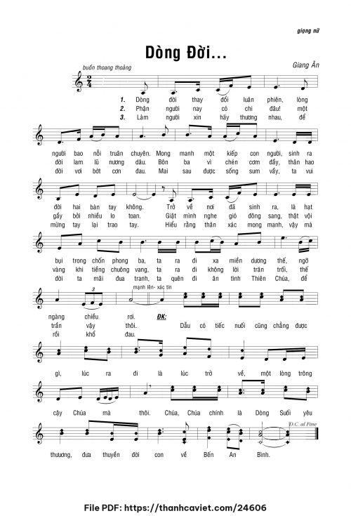 Dòng đời - Giang Ân - trang 1