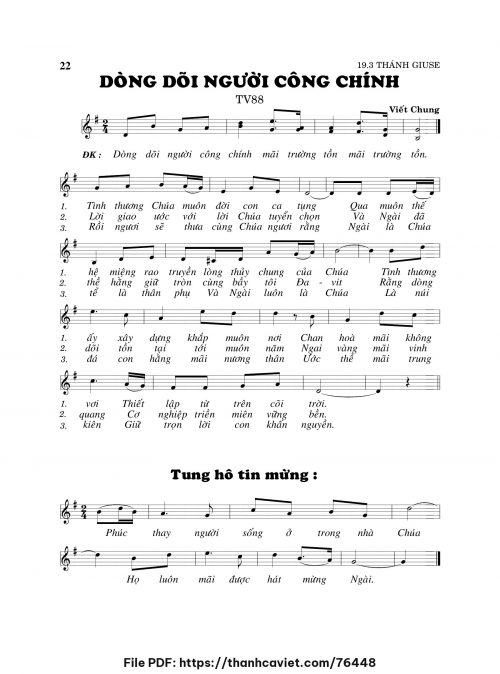Dòng dõi người công chính - Viết Chung - trang 1
