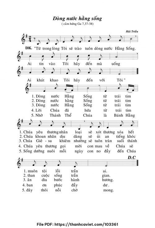 Dòng nước hằng sống - Hải Triều - trang 1