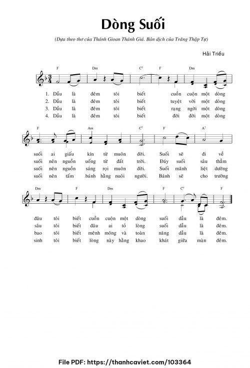 Dòng suối - Hải Triều - trang 1