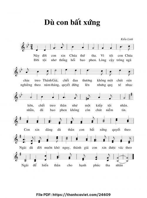 Dù con bất xứng - Kiều Linh - trang 1