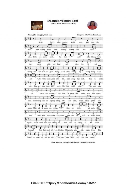Dụ ngôn về nước Trời - Trần Kim Lan - trang 1