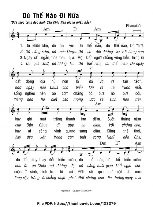 Dù thế nào đi nữa - Phanxicô - trang 1