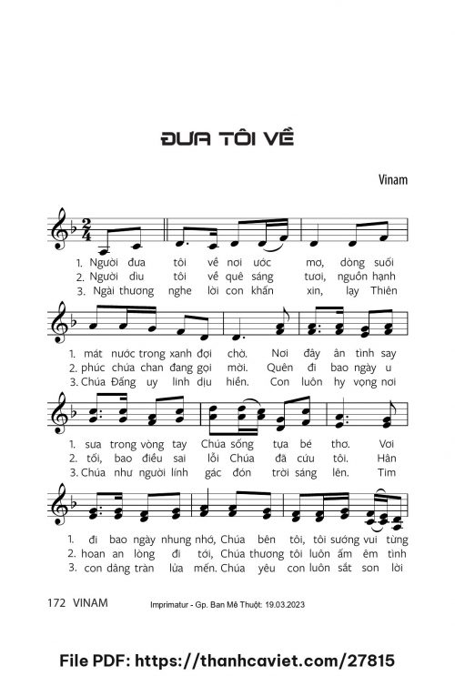 Đưa tôi về - Vinam - trang 1
