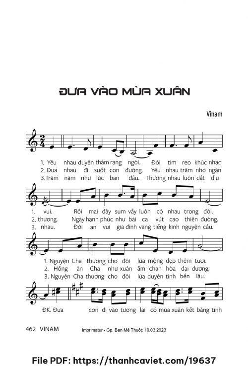 Đưa vào mùa xuân - Vinam - trang 1