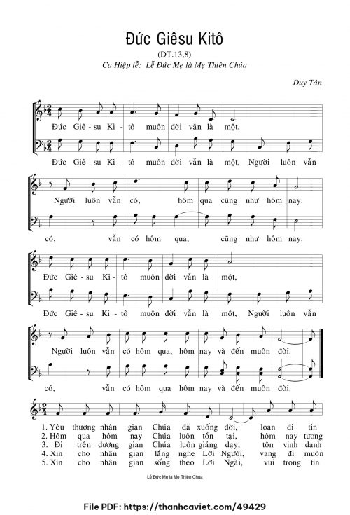 Đức Giêsu Kitô - Duy Tân - trang 1