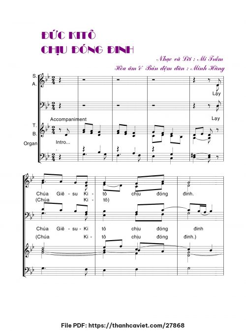 Đức Kitô chịu đóng đinh - Minh Hùng - trang 1