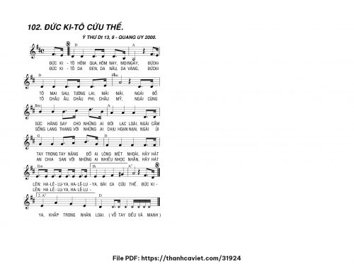 Đức Kitô cứu thế - Lm. Quang Uy - trang 1