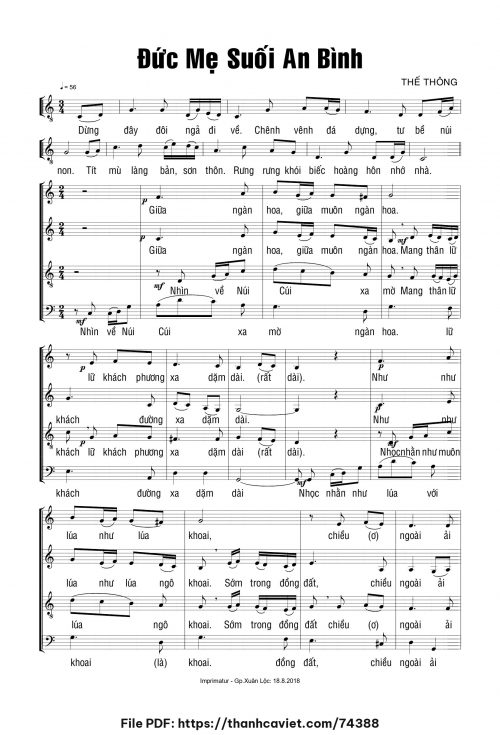 Đức Mẹ suối an bình - Thế Thông - trang 1