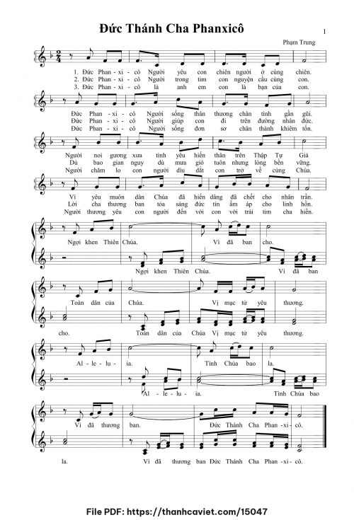 Đức Thánh Cha Phanxicô - Phạm Trung - trang 1