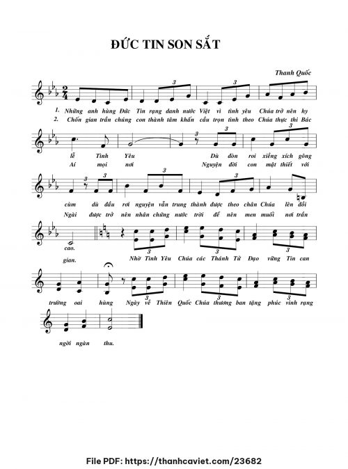 Đức tin son sắt - Thanh Quốc - trang 1